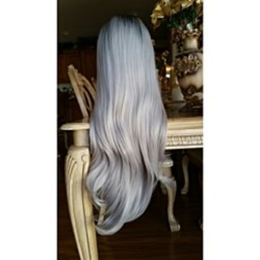 Ombre Black Wavy Lace Front Wig 22-26 inches!!
