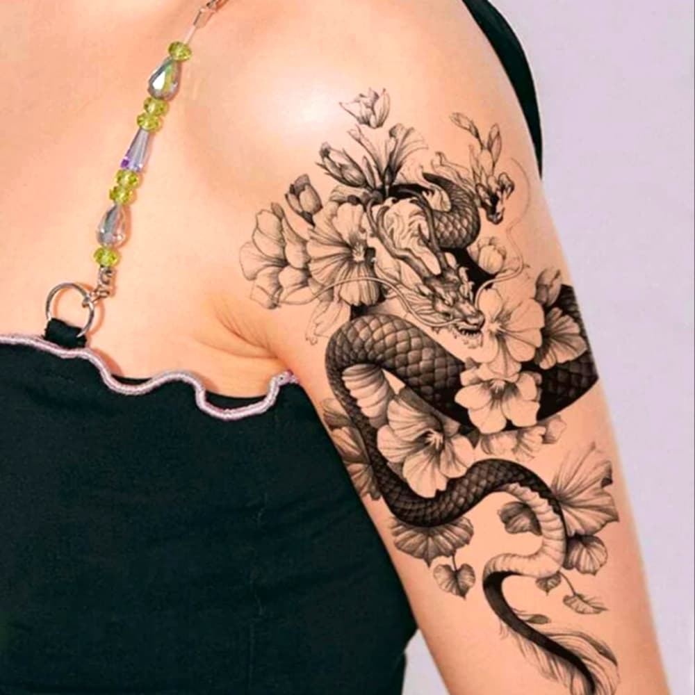 Sexy Women Body Art Temporary Tattoo - Thumbnail 2