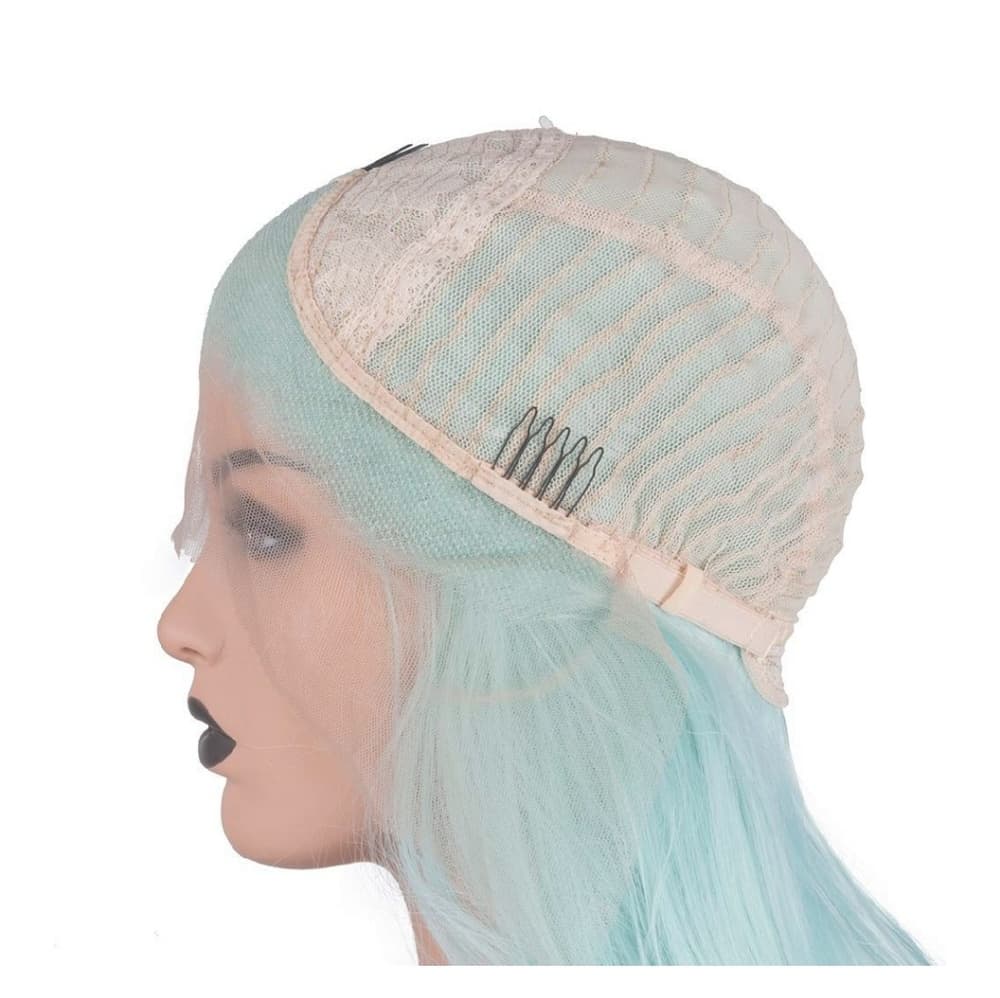 Mint Green Beauty Lace Front Wig - Thumbnail 2