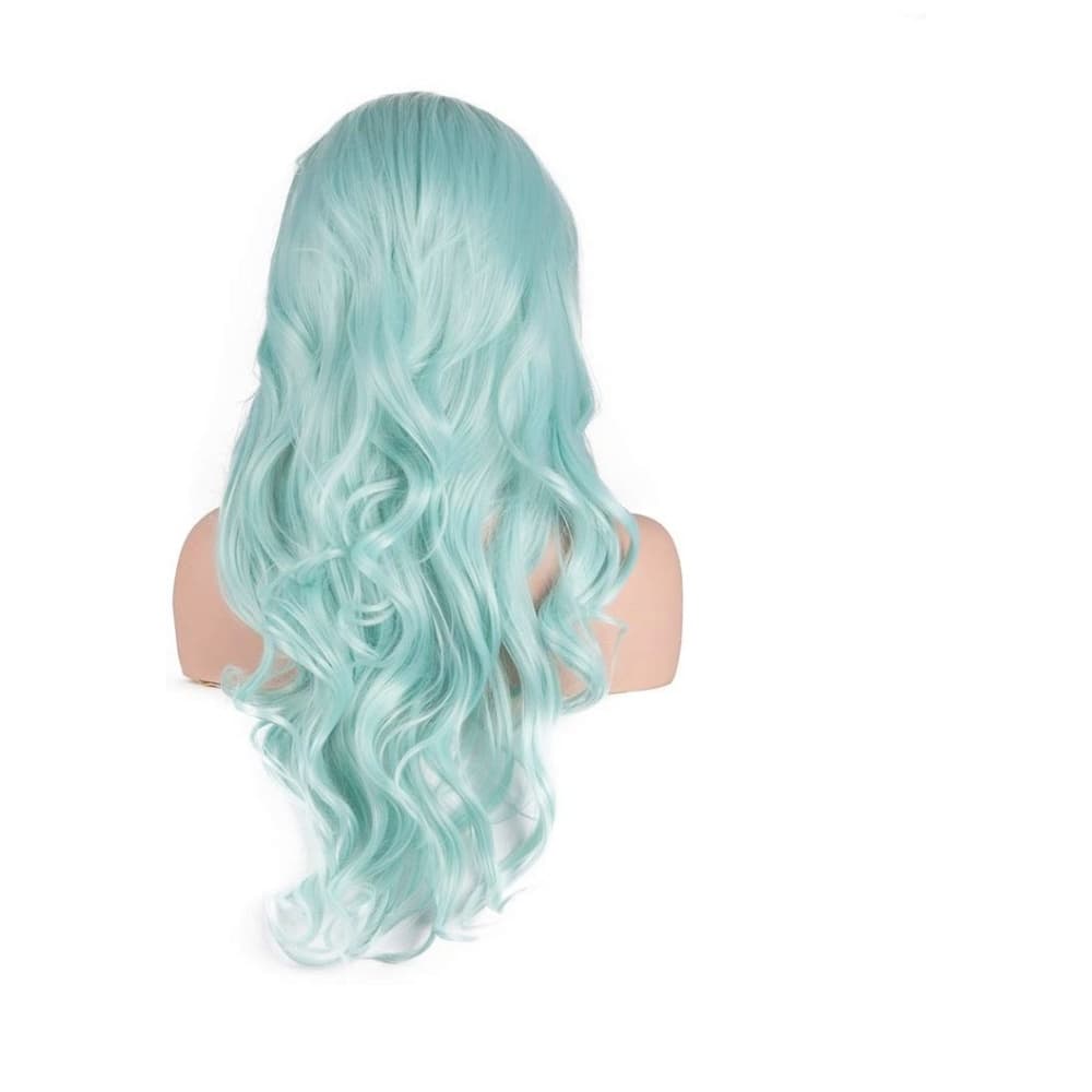 Mint Green Beauty Lace Front Wig - Thumbnail 5