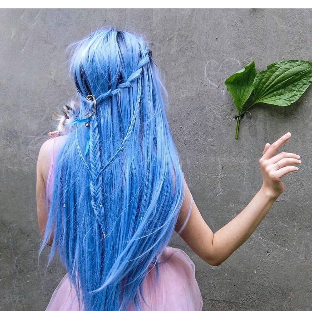 Ombre Blue Beauty Lace Front Wig