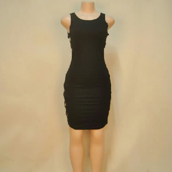 Black Hollow Out Dress