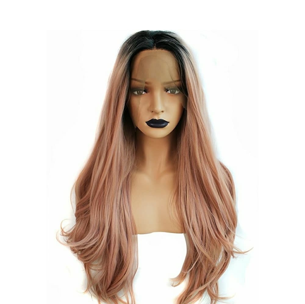 Pink Beauty Human Hair Blend LaceFront Wig
