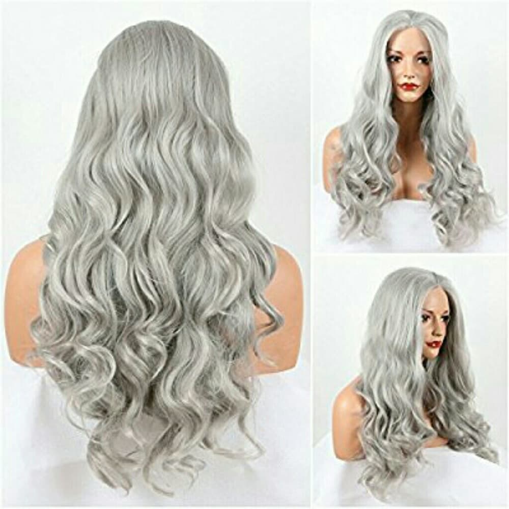 Gray Beauty Lacefront Wig - Thumbnail 2