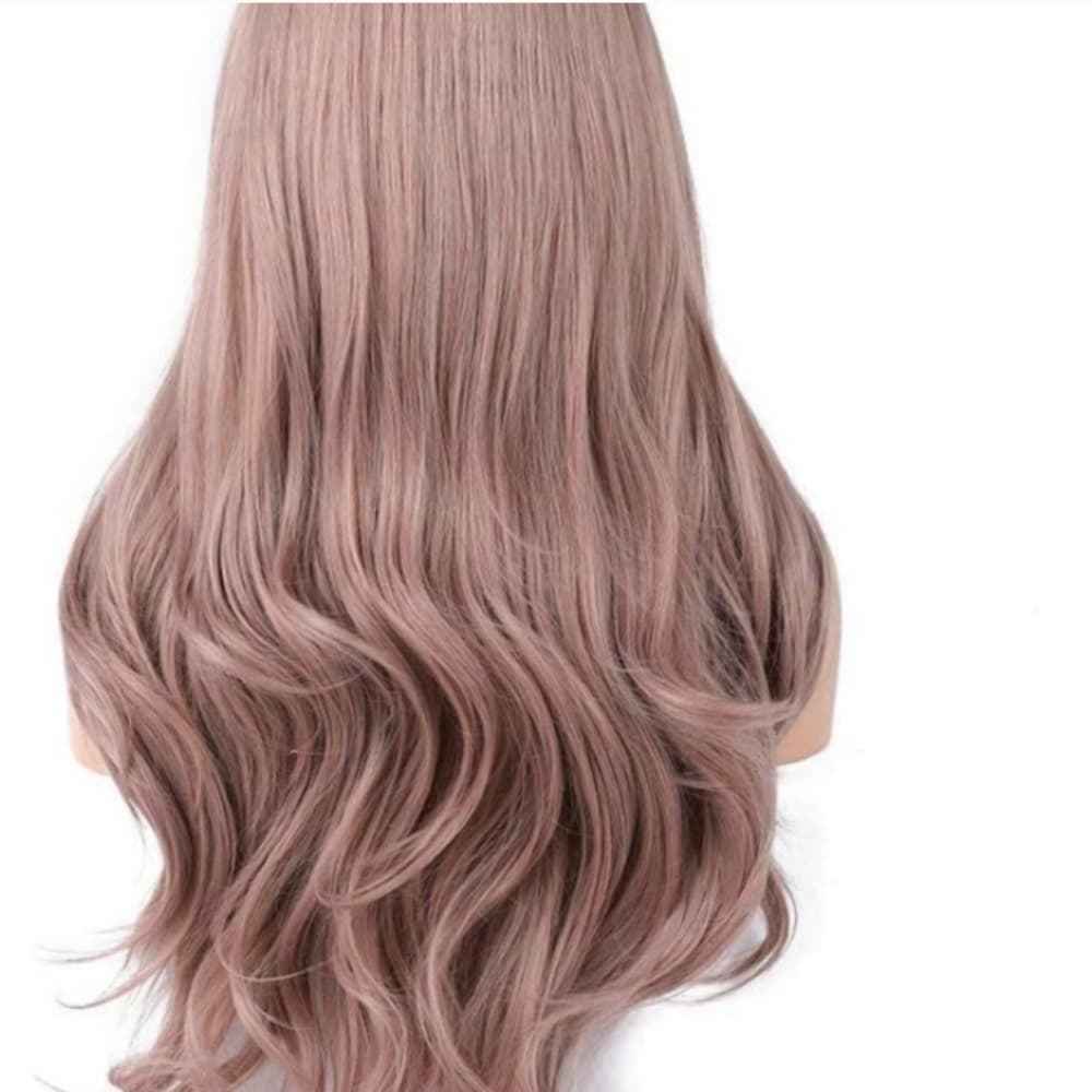 Ash Purple Lace Front Wig - Thumbnail 4
