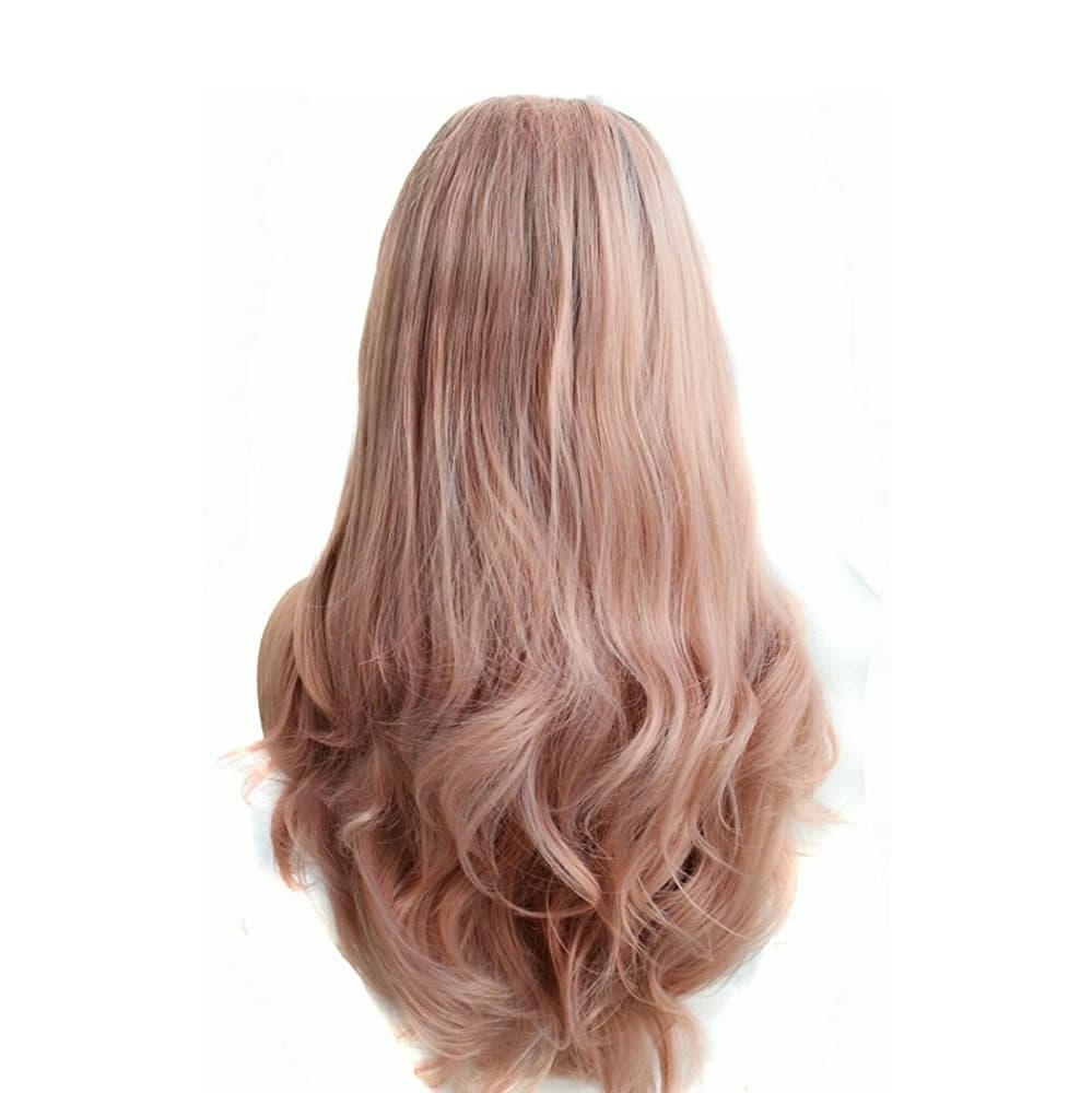 Pink Beauty Human Hair Blend LaceFront Wig - Thumbnail 2