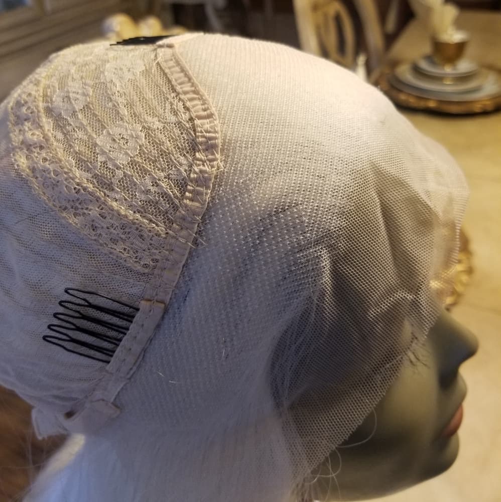 White Blonde Lace Front Wig - Thumbnail 6