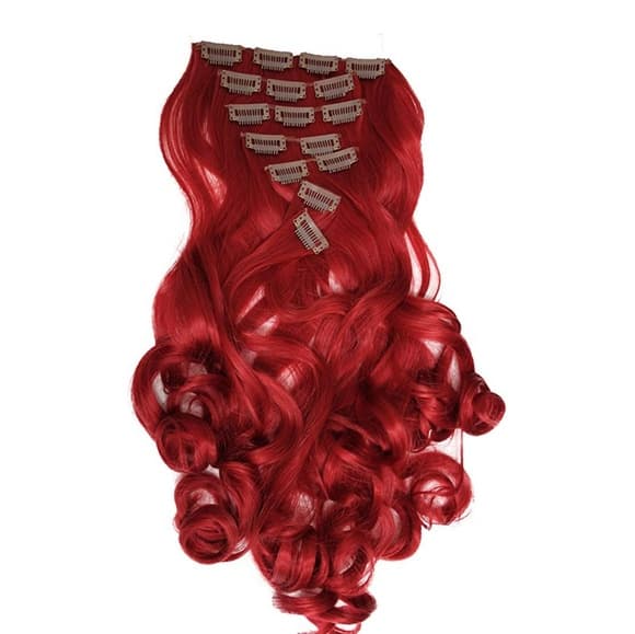 Intense Red Full Head Clip in Extension - Thumbnail 3