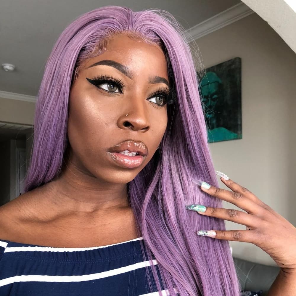 Purple Beauty Lace Front Wig - Thumbnail 2