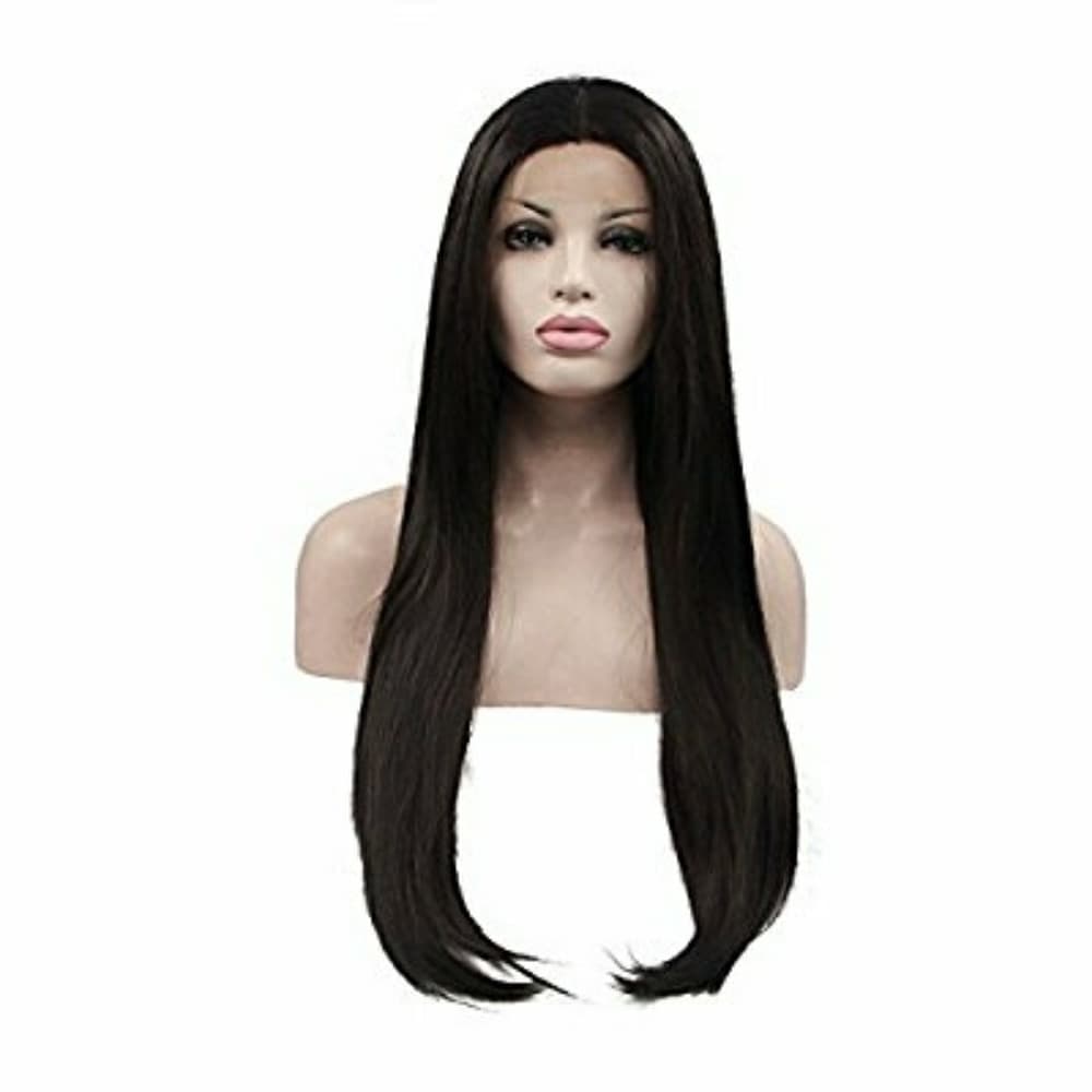 Dark Brown Straight Beauty LaceFront Wig Wig 22-24 - Thumbnail 2