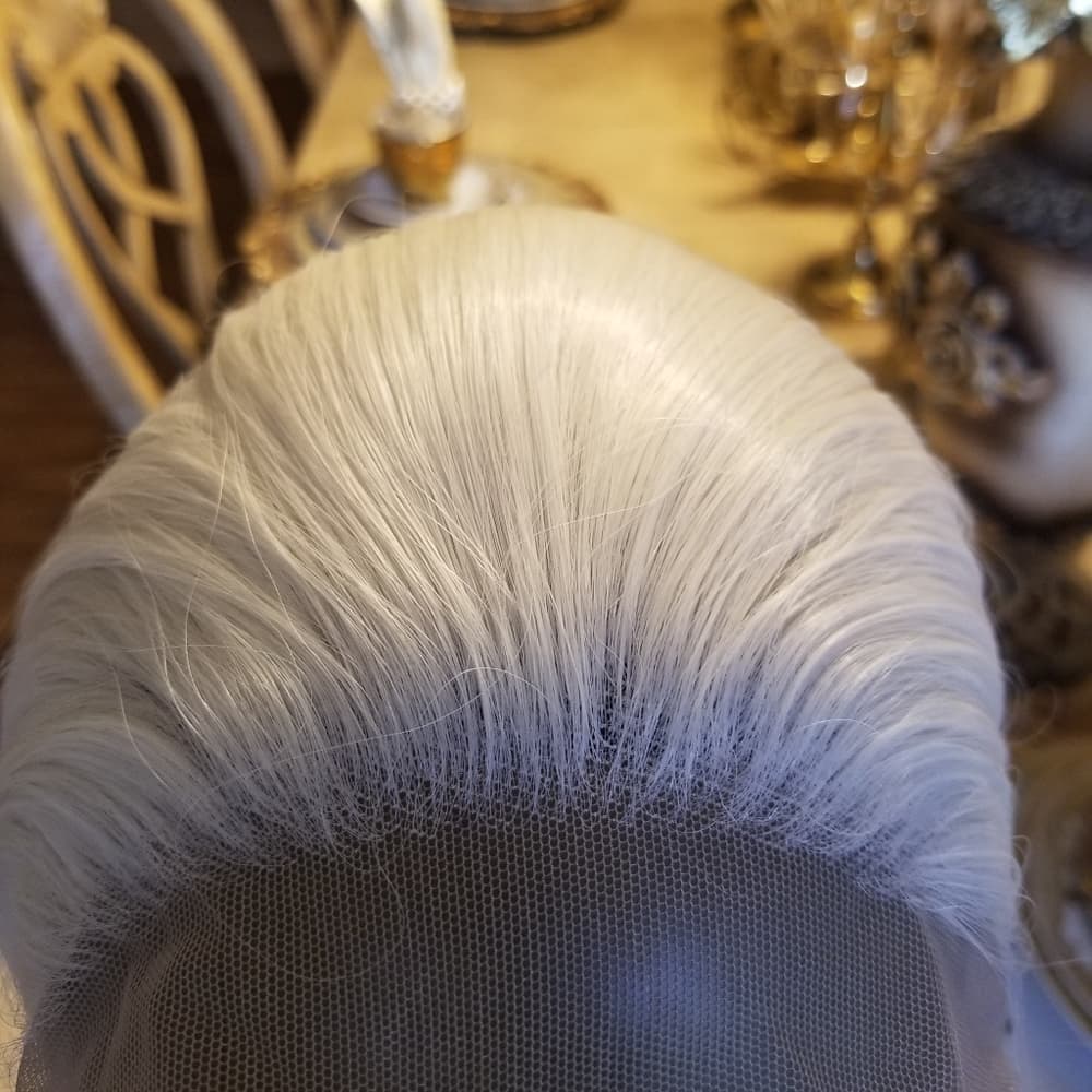 White Blonde Lace Front Wig - Thumbnail 3