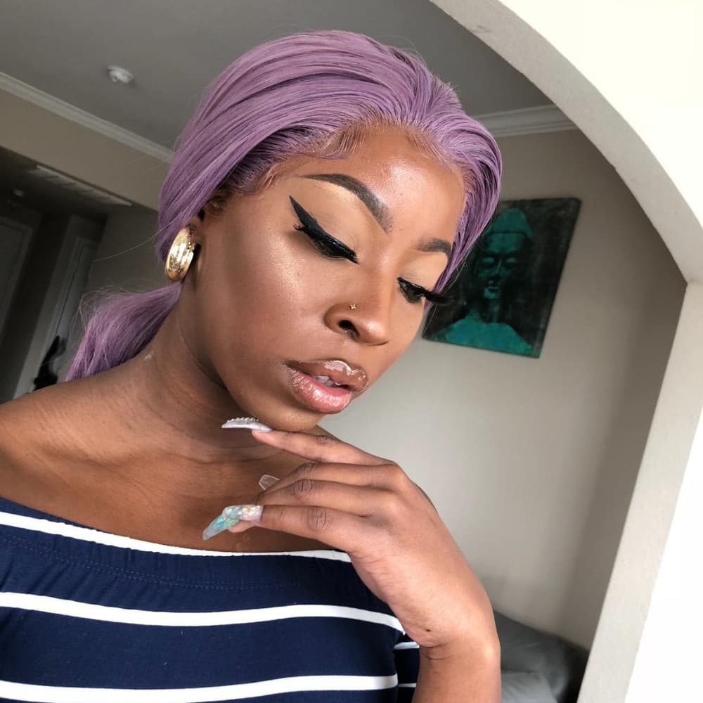 Purple Beauty Lace Front Wig