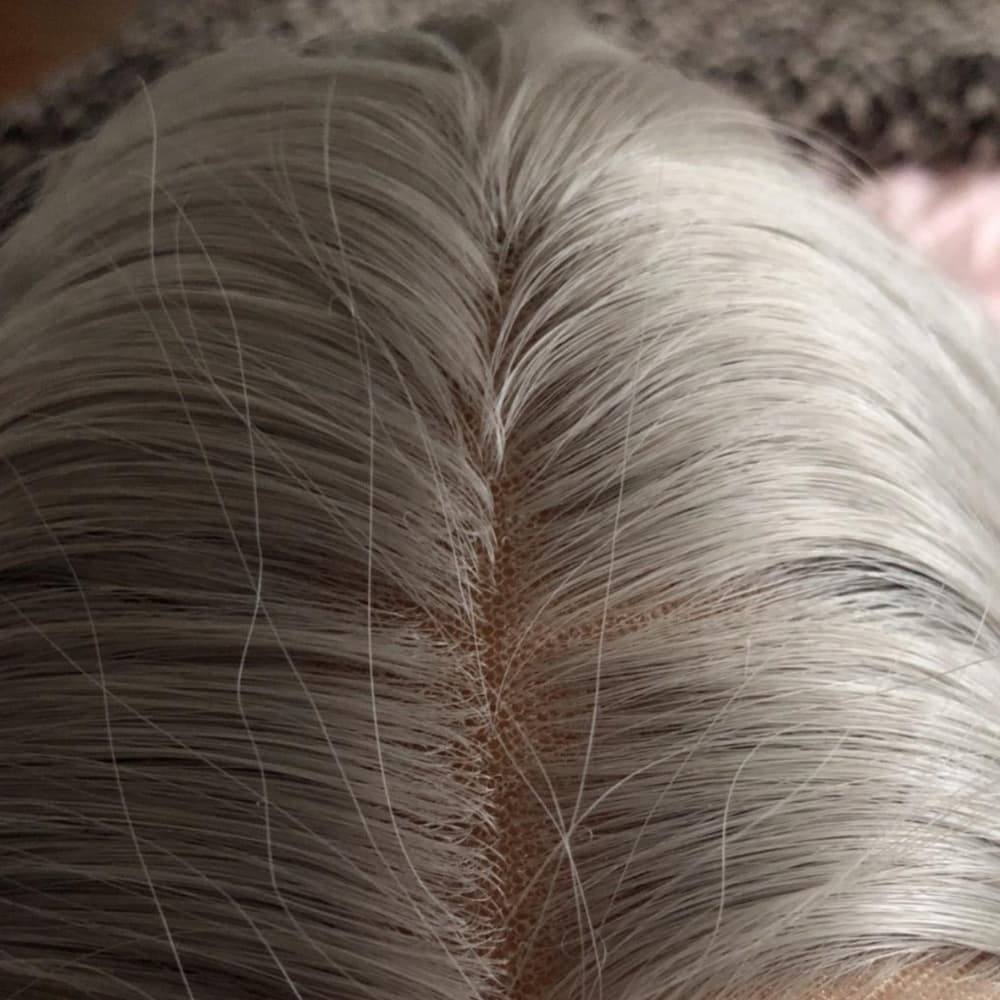 Gray Ash Blonde Lace Front Wig - Thumbnail 2