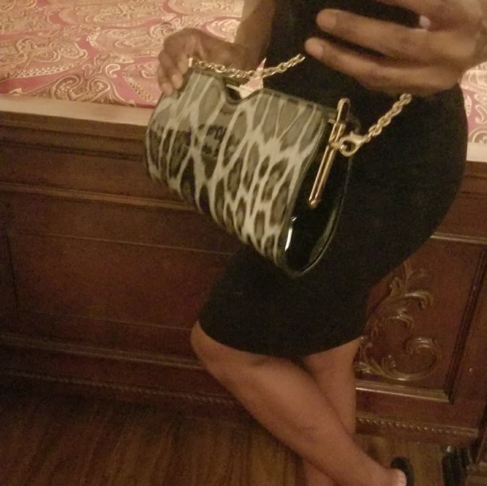 Gray Black Leopard Beauty Purse - Thumbnail 5
