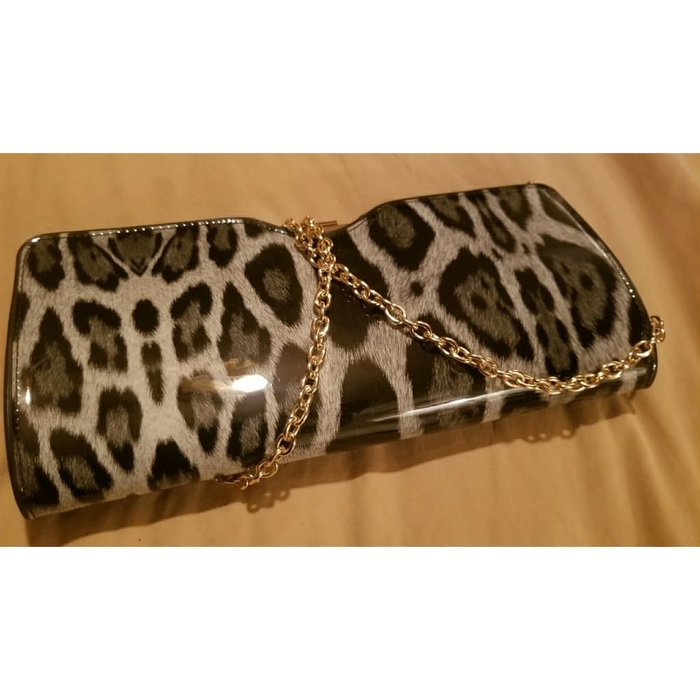 Gray Black Leopard Beauty Purse - Thumbnail 8