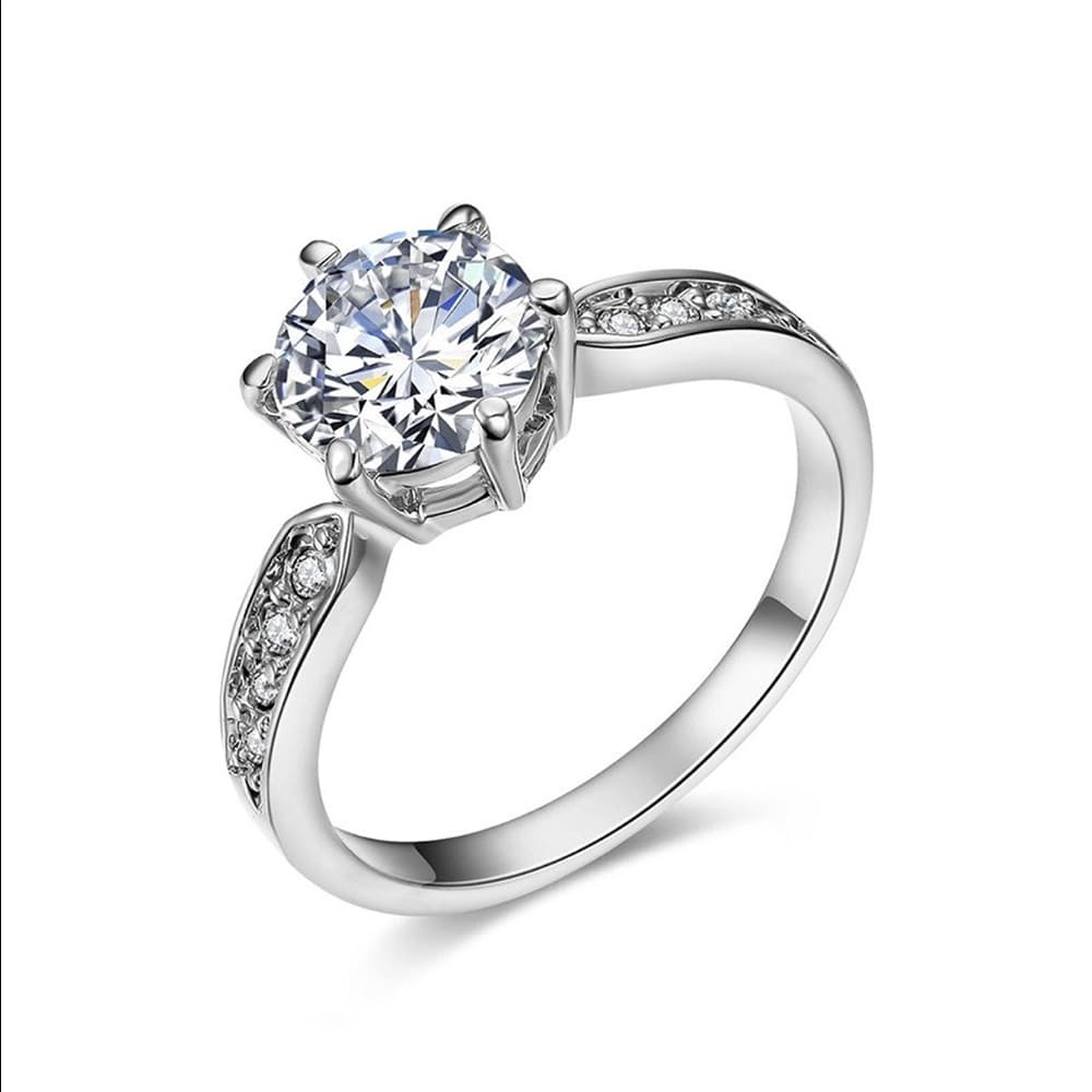 18k Rose Gold Plated 1.5ct Heart and Arrows Ring - Thumbnail 5
