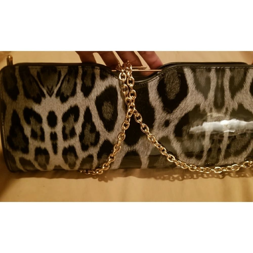 Gray Black Leopard Beauty Purse