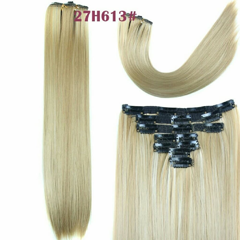 Blonde Full Head Clip In Extension