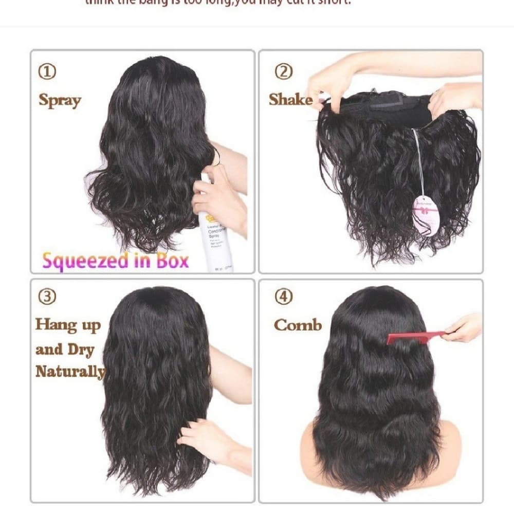 Virgin Brazilian Human Hair Full Wig - Thumbnail 3