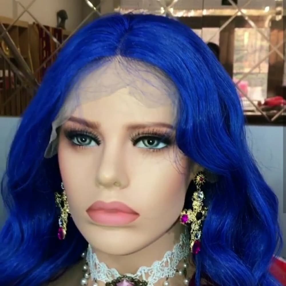 Blue Purple Brazlian Full Lace Wig 20-22 inches!! - Thumbnail 2