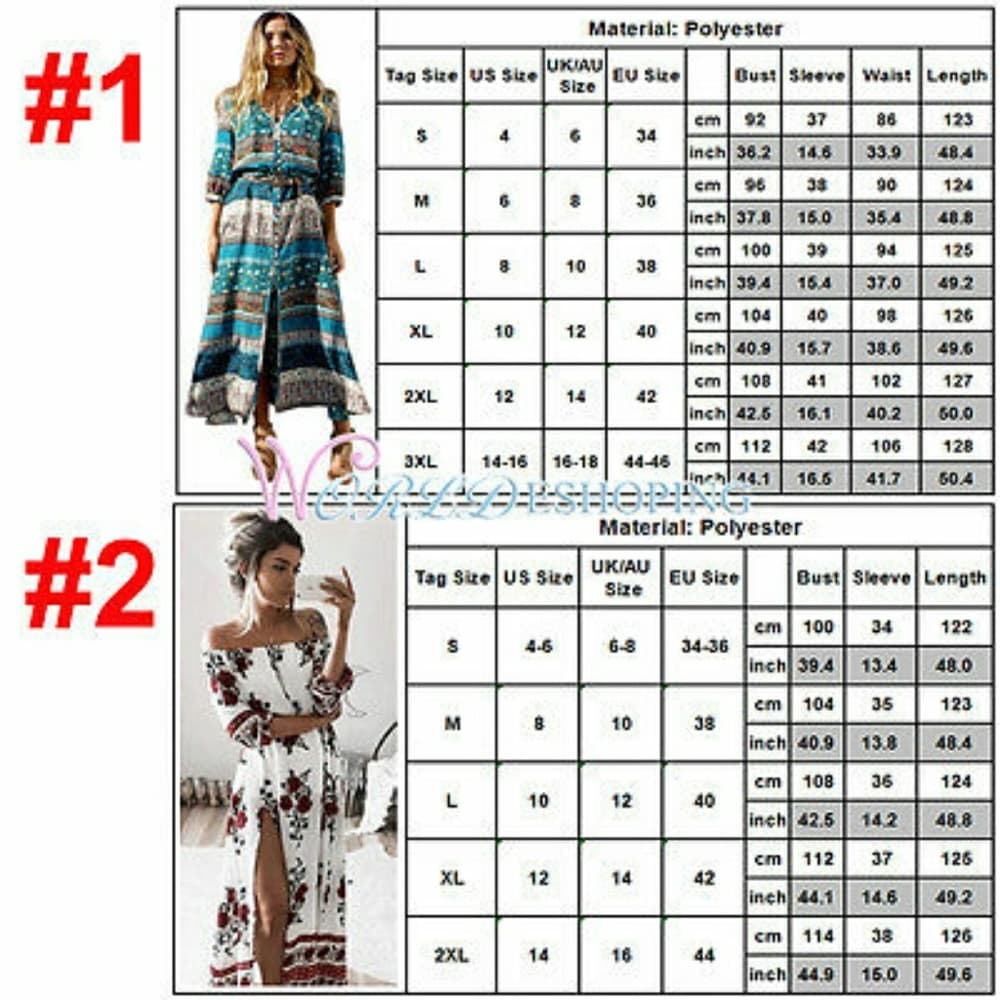 Beautiful Long Maxi Dress-Pick your Style!! - Thumbnail 2