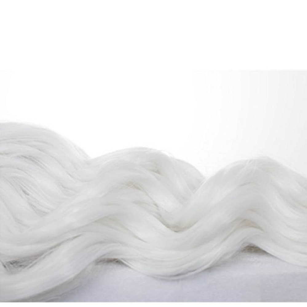 White Blonde Wavy Hair L - Thumbnail 5