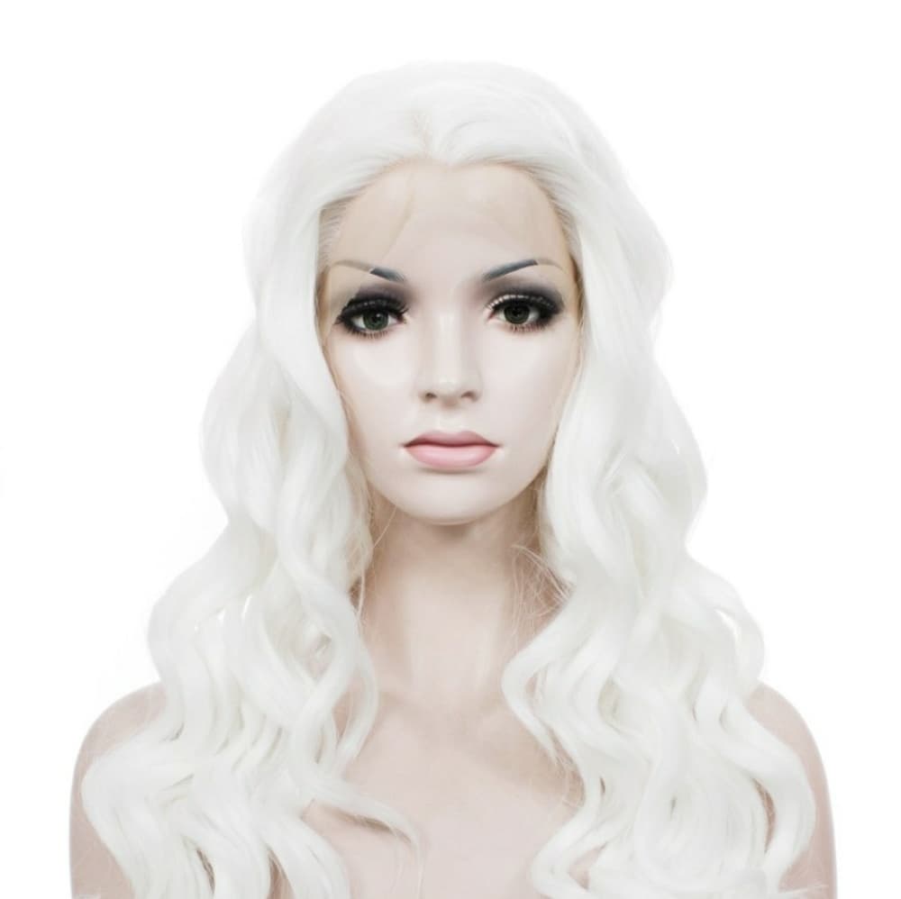 White Blonde Wavy Hair L - Thumbnail 6