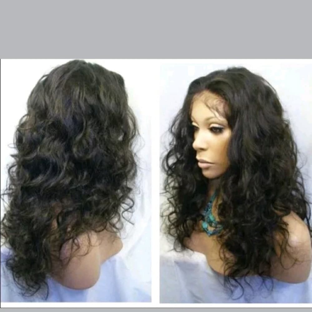 Virgin Remy Curly Bodywave Lacefront Wig 20 inch - Thumbnail 2