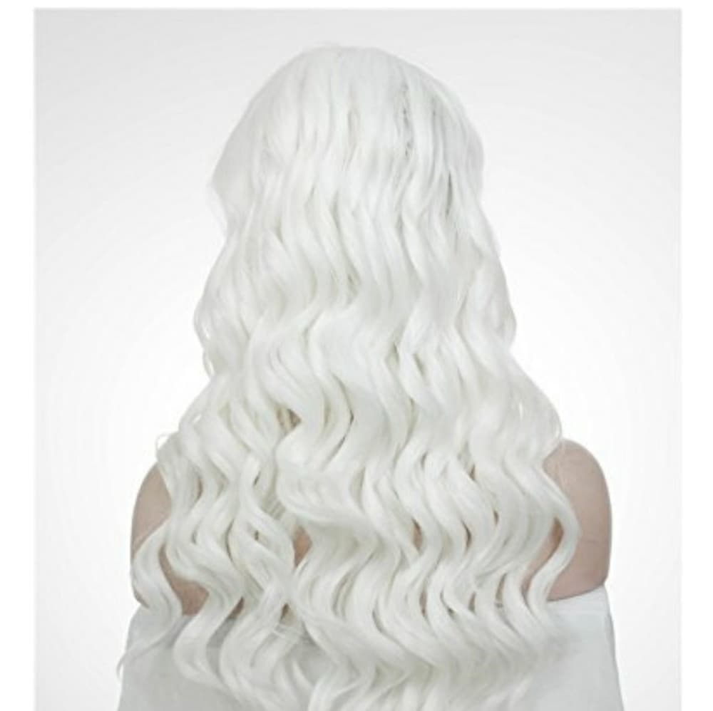 White Blonde Wavy Hair L - Thumbnail 3