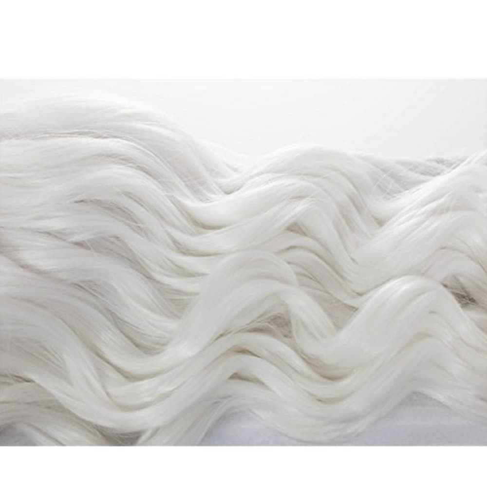 White Blonde Wavy Hair L