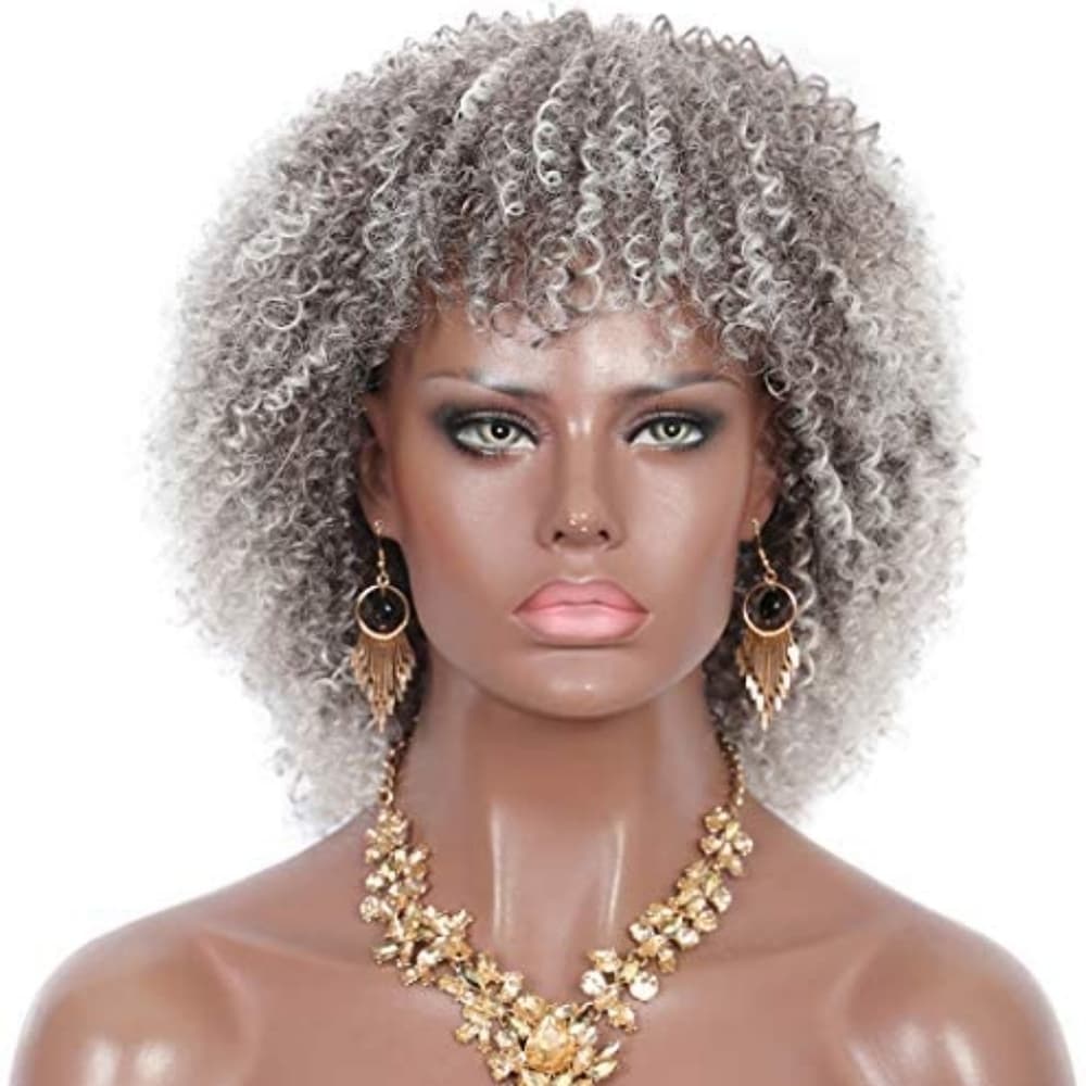 Afro Curly Beauty Full Wig - Thumbnail 3