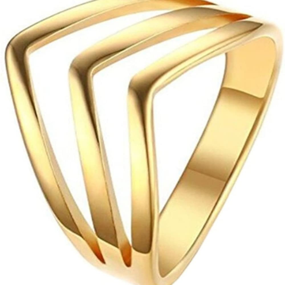 Stainless Steel Rose Gold Beauty Ring - Thumbnail 5
