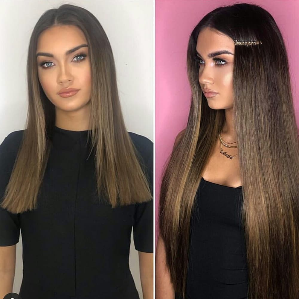 Brown Beauty Clip in Extensions