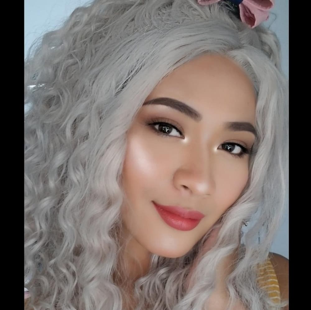 Gray Curly Beauty Lace Front Wig - Thumbnail 2