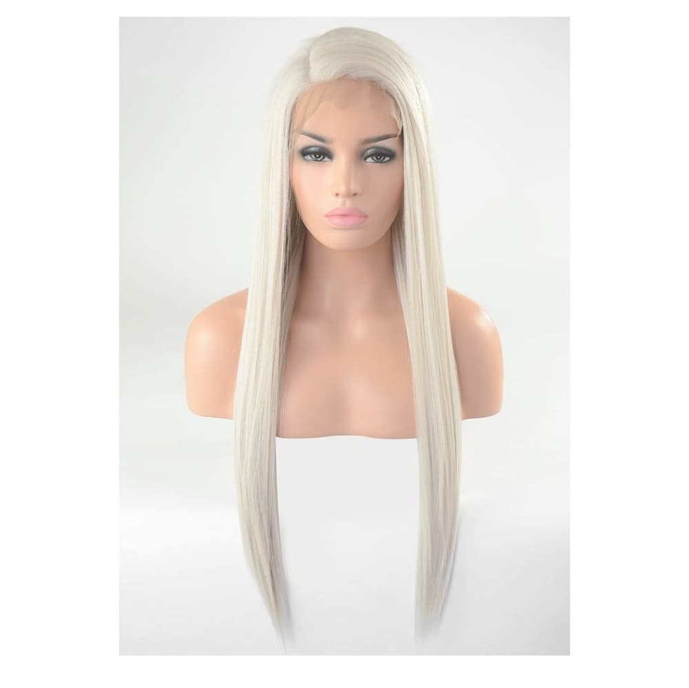 Platinum Blonde Lace front Wig #60 - Thumbnail 4