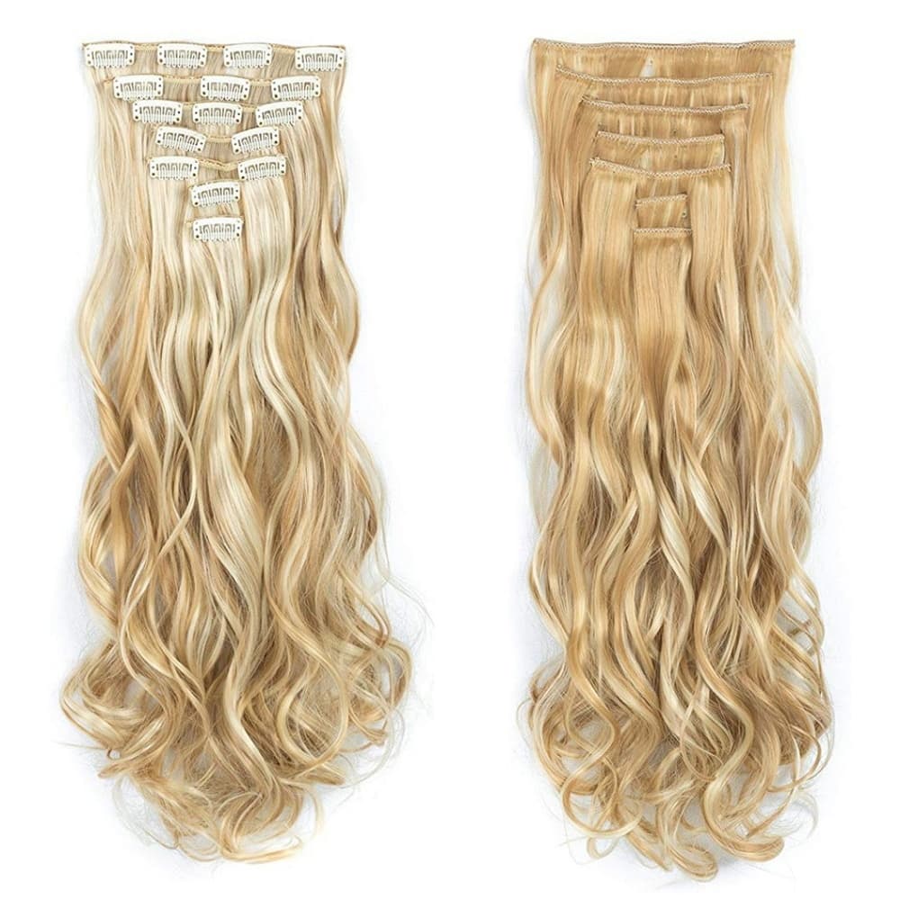 Blonde Full Head Clip in Extension 27/613 - Thumbnail 3