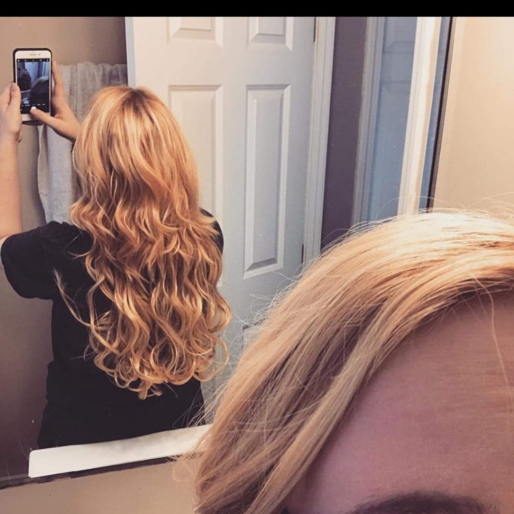 Blonde Full Head Clip in Extension 27/613 - Thumbnail 4
