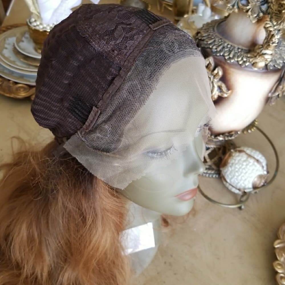 Ombre #2/30 with #27 Highlightes Lace Front Wig - Thumbnail 7