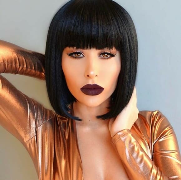 Black Bob Beauty Wig 1e inches!! - Thumbnail 5