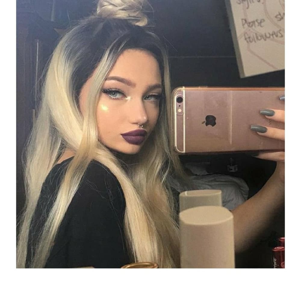 Blonde Ombre Human Hair Wig 18-20 inches!! - Thumbnail 5