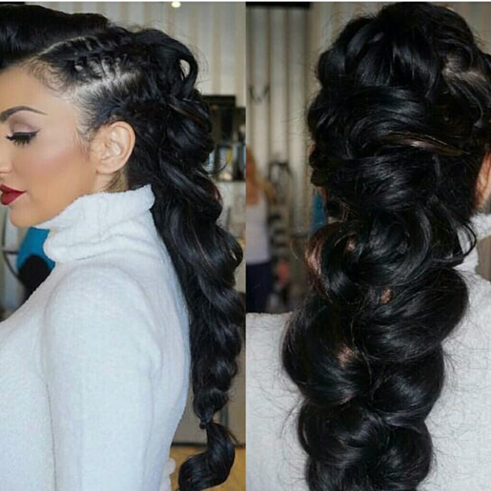 Dark Brown Full Head Clip In Extension - Thumbnail 2