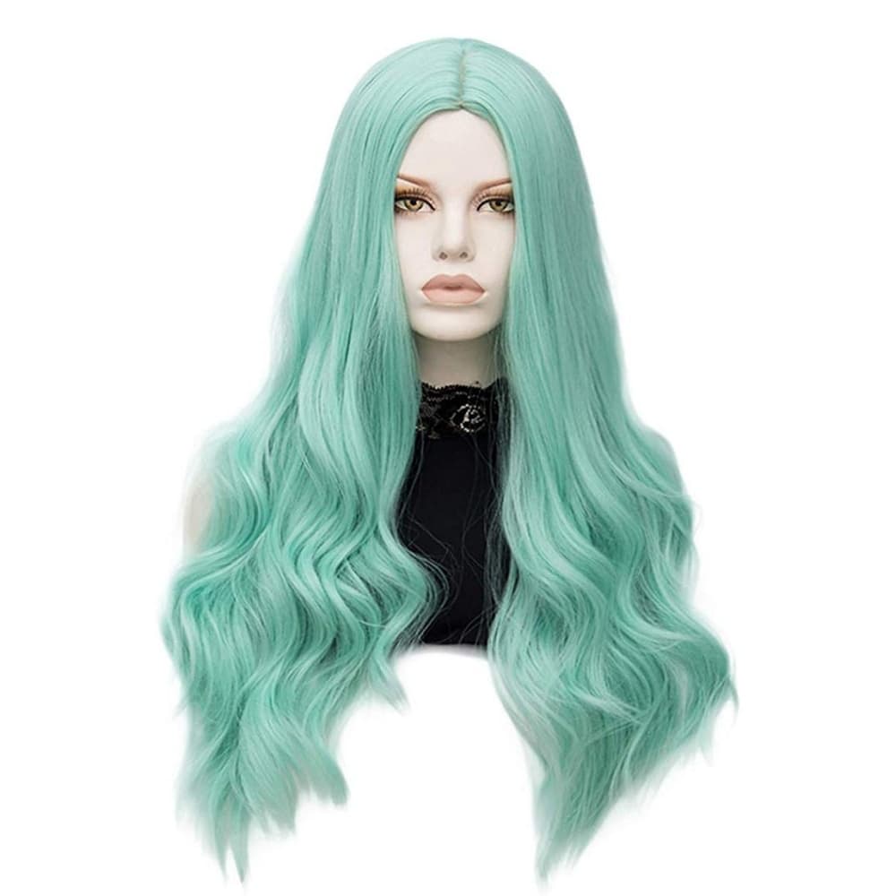 Beautiful Light Green Wavy Full Wig