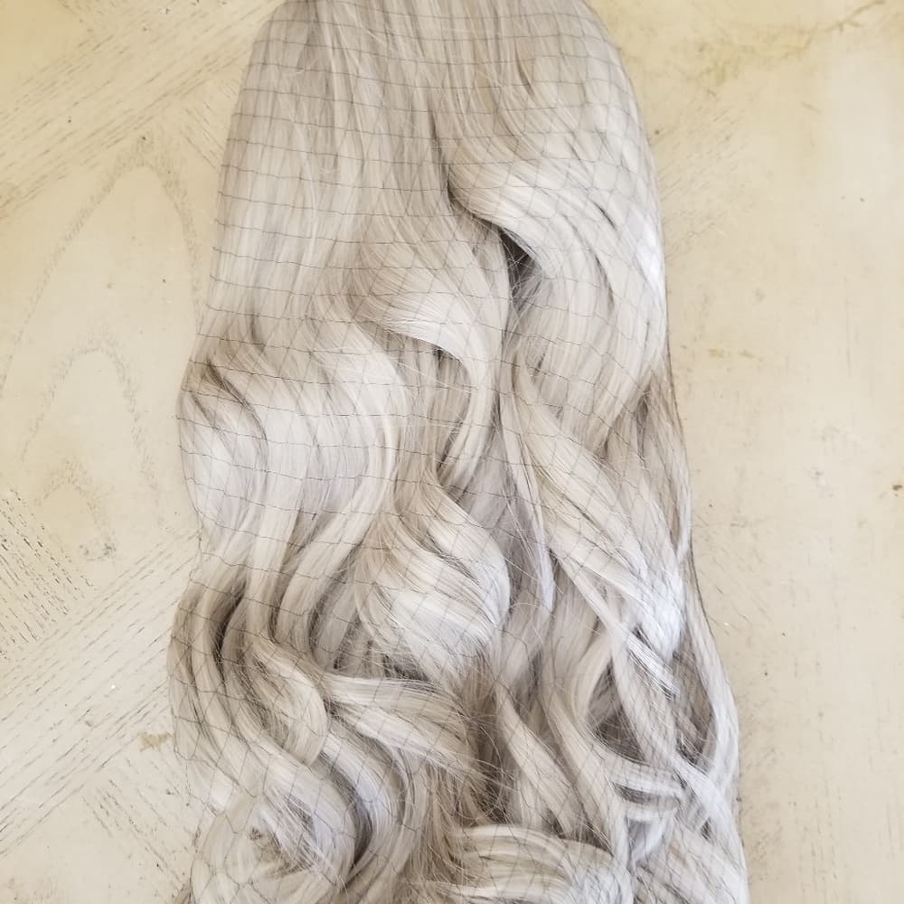 White Pale Blonde Lace Front Wig