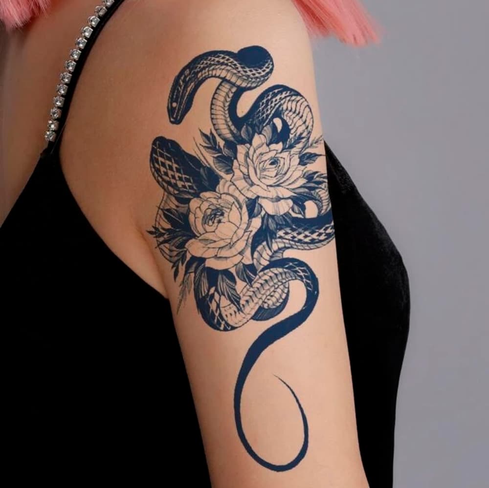 Sexy Women Body Art Temporary Tattoo - Thumbnail 2