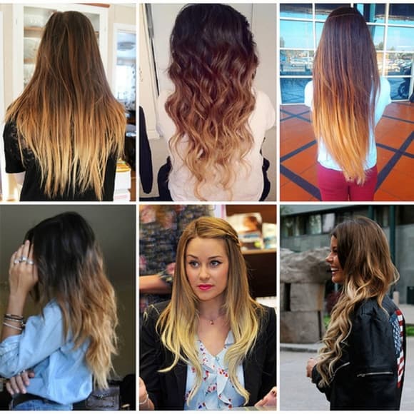 Ombre Blonde Clip in Extension - Thumbnail 4