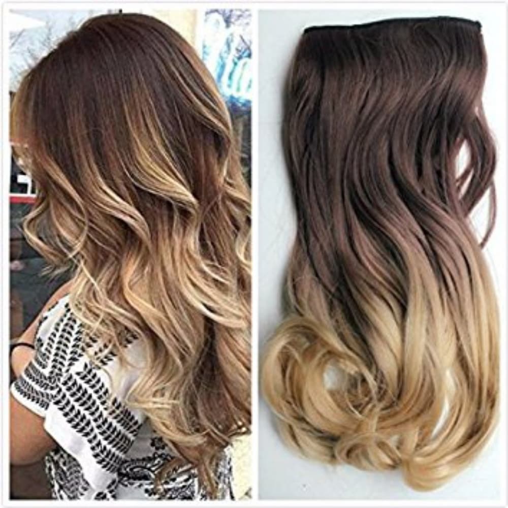 Ombre Blonde Clip in Extension - Thumbnail 2