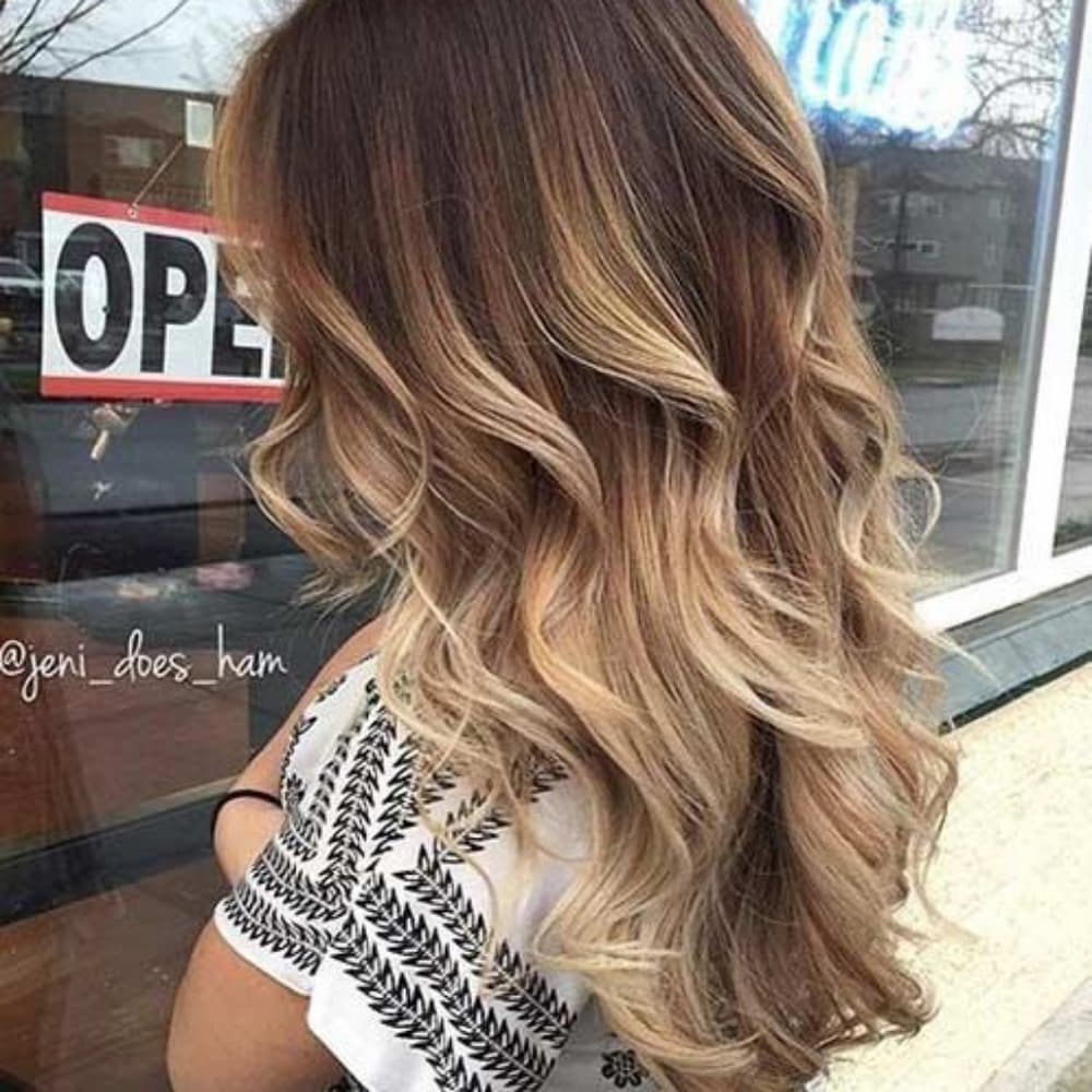 Ombre Blonde Clip in Extension