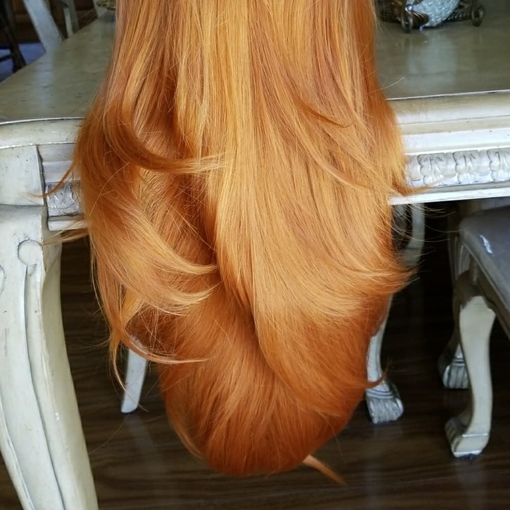 Pumpkin Orange Beauty Lacefront Wig 24-38 inches!! - Thumbnail 2