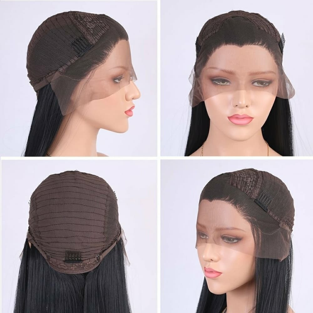 Black Straight Beauty LaceFront Wig 22-26 inches!! - Thumbnail 2