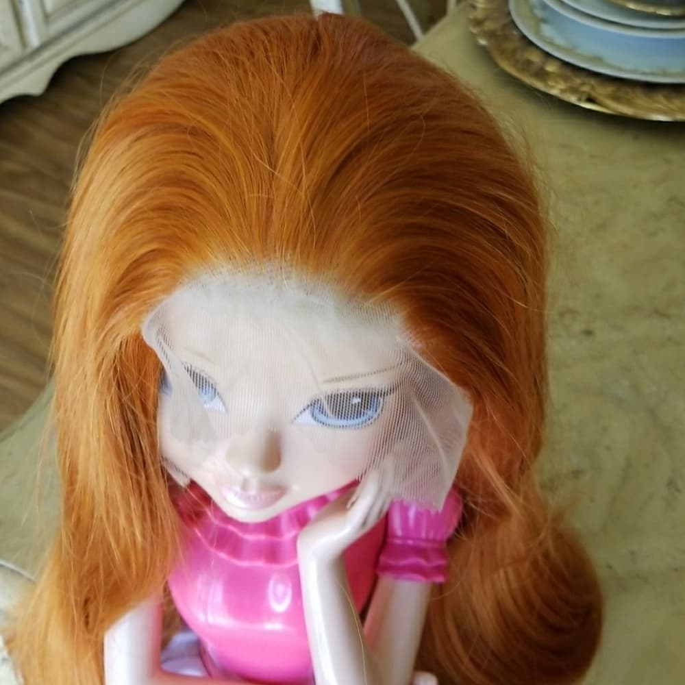Pumpkin Orange Beauty Lacefront Wig 24-38 inches!! - Thumbnail 6